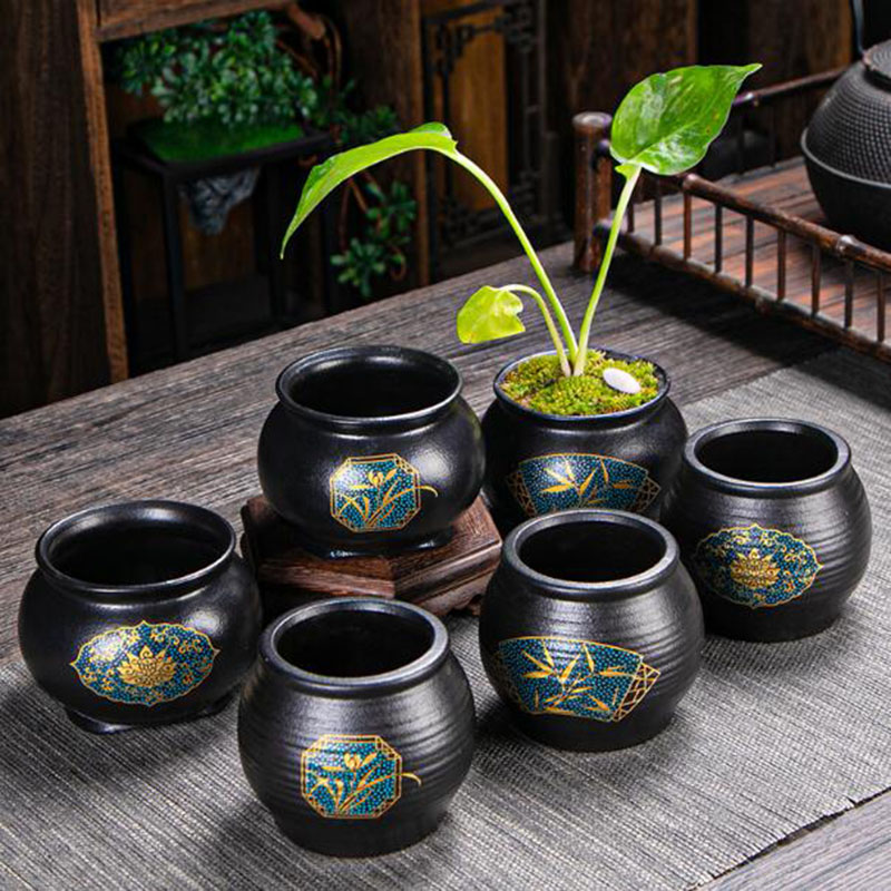 Bonsai Garden Art - 중국 스타일 세라믹 꽃 냄비 분재