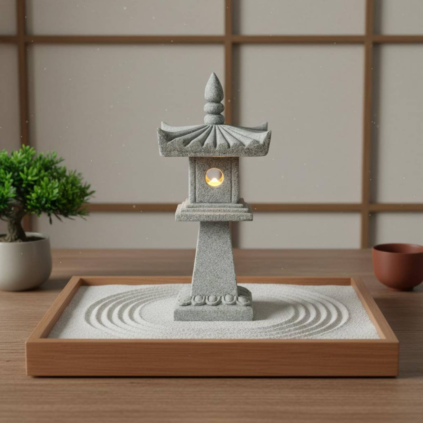 미니어처 석등 고풍스러운 마감 분재 장식 평온한 정원  - Bonsai Garden Decor 리뷰 및 가격