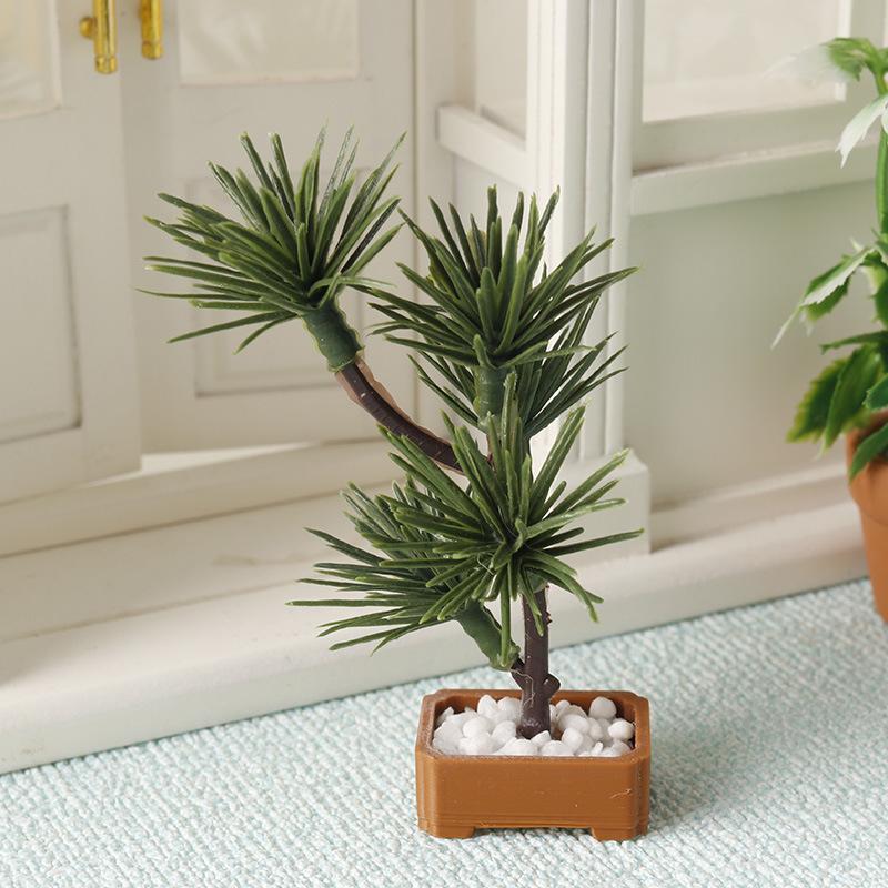 1Pcs 1/12 인형 집 시뮬레이션 소나무 녹색 식물 - Bonsai Garden Decor 리뷰 및 가격